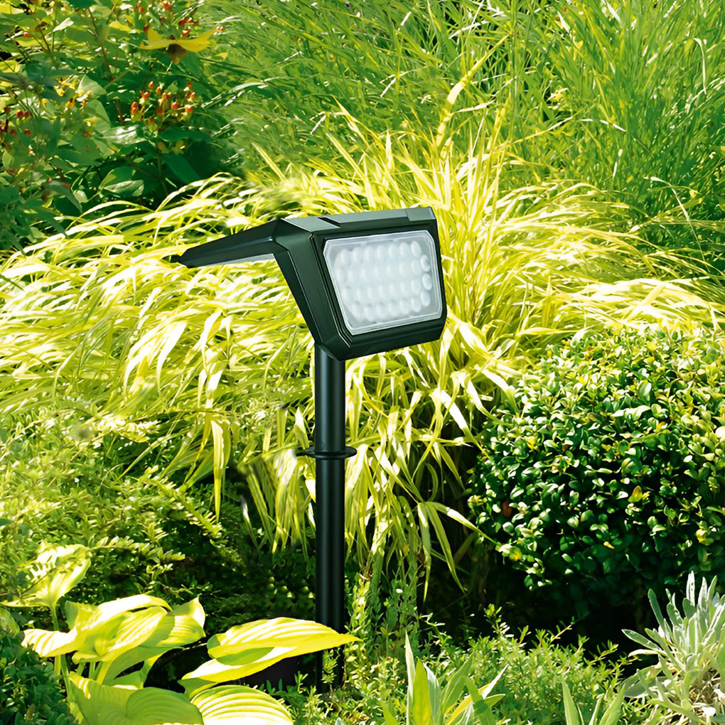 2PCS Taavita Solar Lights Outdoor Waterproof IP65 Black Modern LED Lawn Lamp