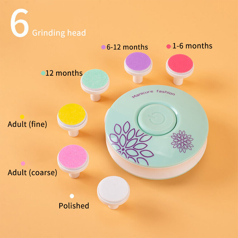 Gentle Baby Nail Care Set with 6 Specialized Heads