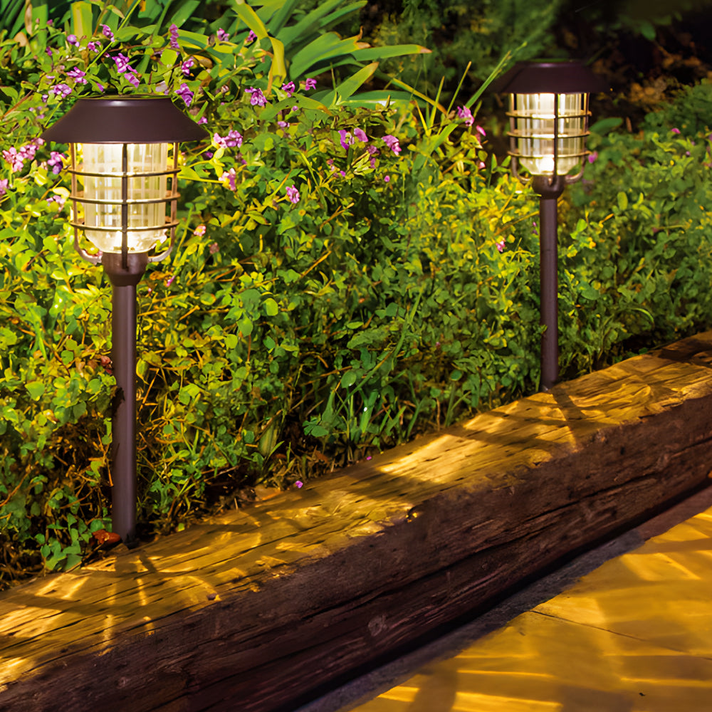 22.8-in Black Solar Mini Torch Pathway Lights Outdoor Lawn LED Lights