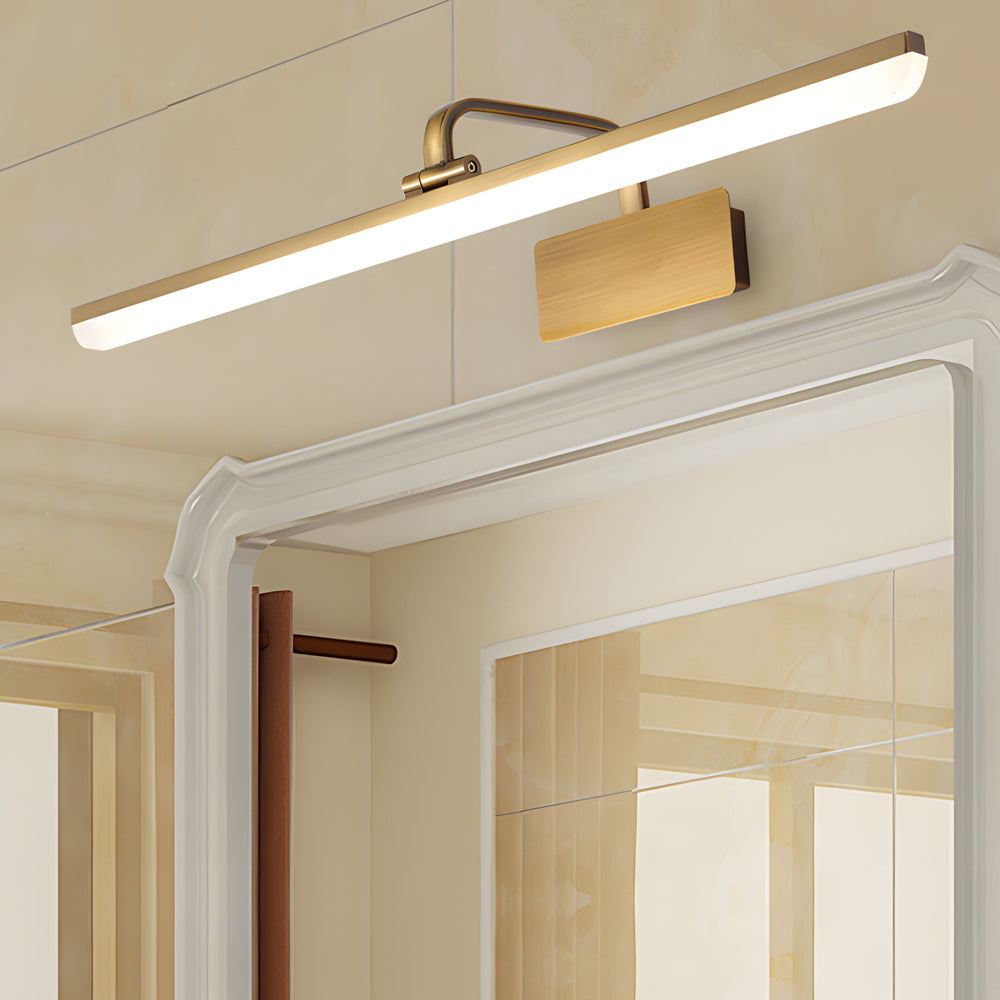 1-Light Adjustable Linear LED Vanity Light with Taavita Finish and Acrylic Shade