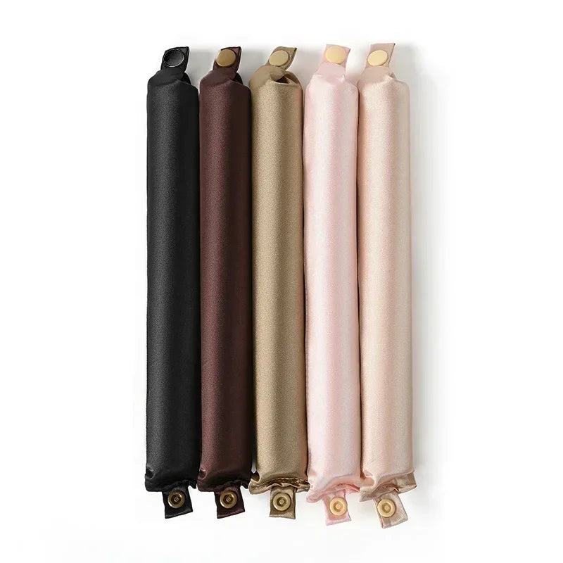 Heatless Hair Curling Headband in Satin Fabric