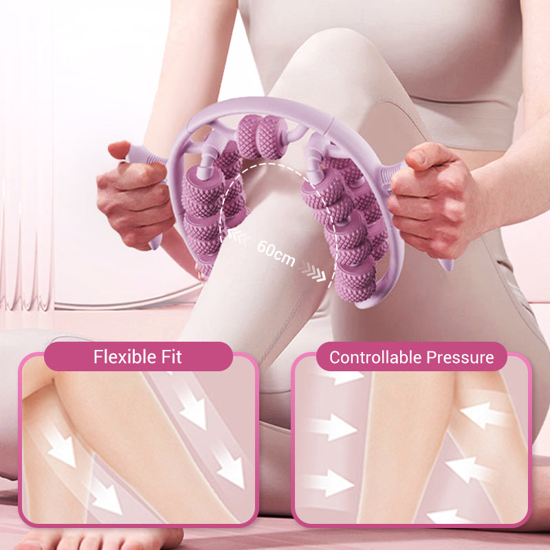 Ergonomic Leg Massage Roller with Knobs for Targeted Relief