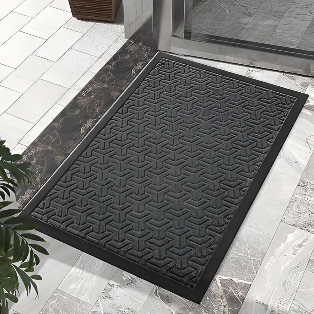Stylish Geometric Door Mat for High-Traffic Areas