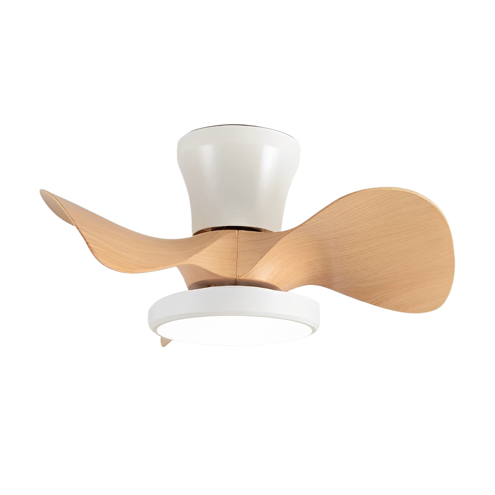 3 Blades Silent LED Dimmable Ceiling Fan Light with Remote Inverter Nordic Taavita