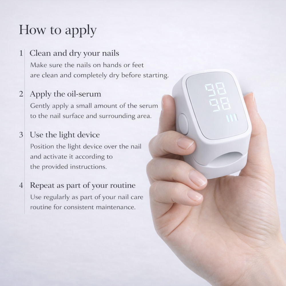 Nail Treatment Clip with Blue Light for Fungal and Lime Nails