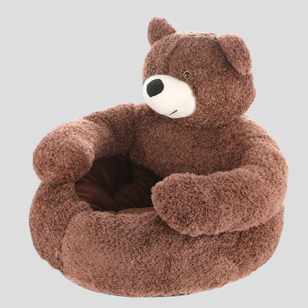Cozy Teddy Haven Pet Bed