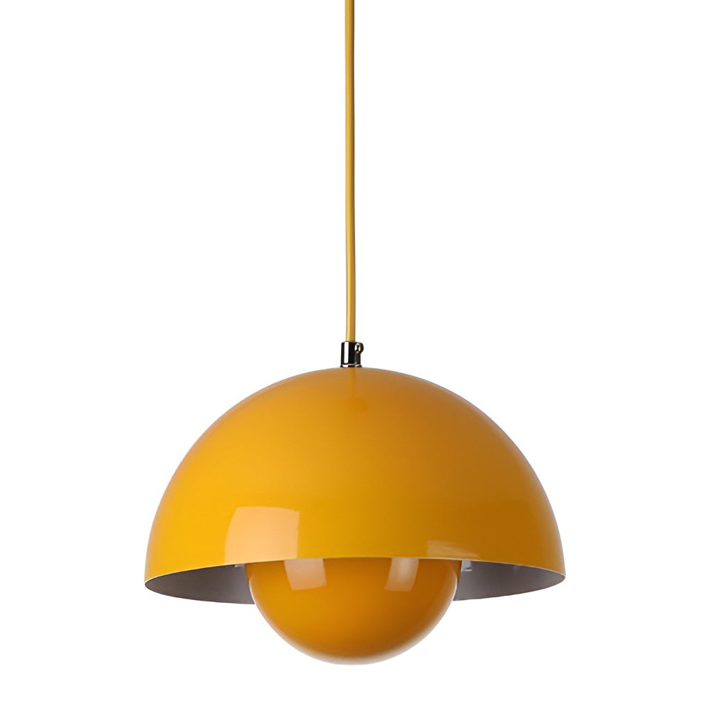 1-Light Nordic Metal Mushroom Flowerpot Pendant Light