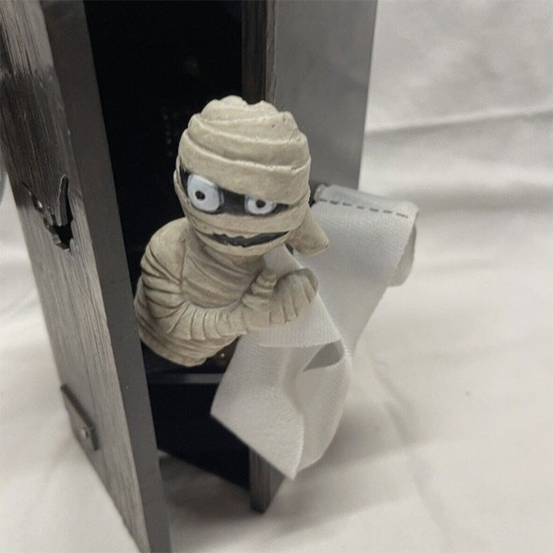 Motion-Activated Talking Mummy Outhouse Halloween Decoration