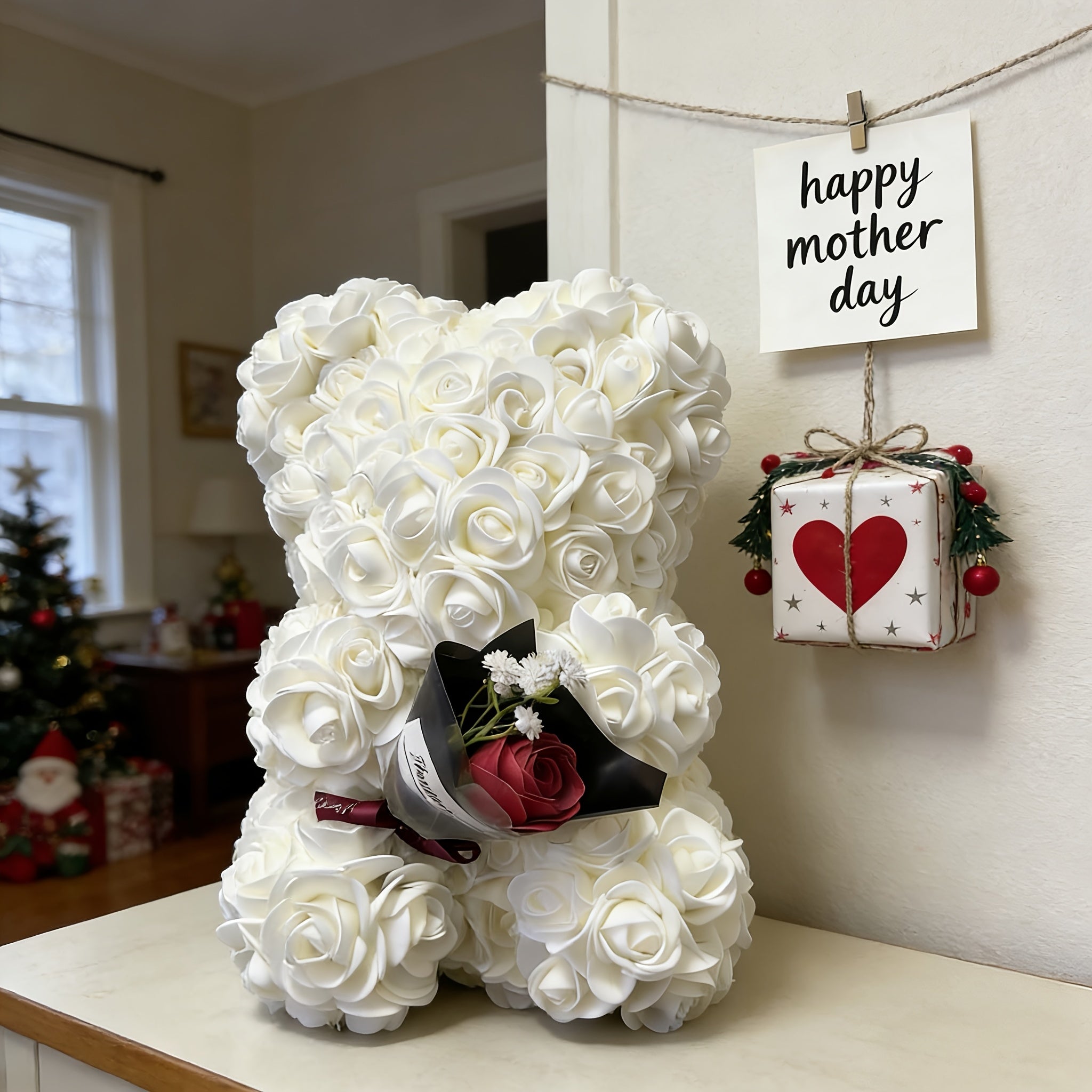 Charming Floral Teddy Bear Keepsake for Every Occasion