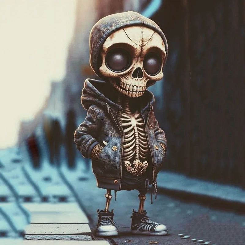 Halloween Resin Skeleton Figure Decorative Home Accent