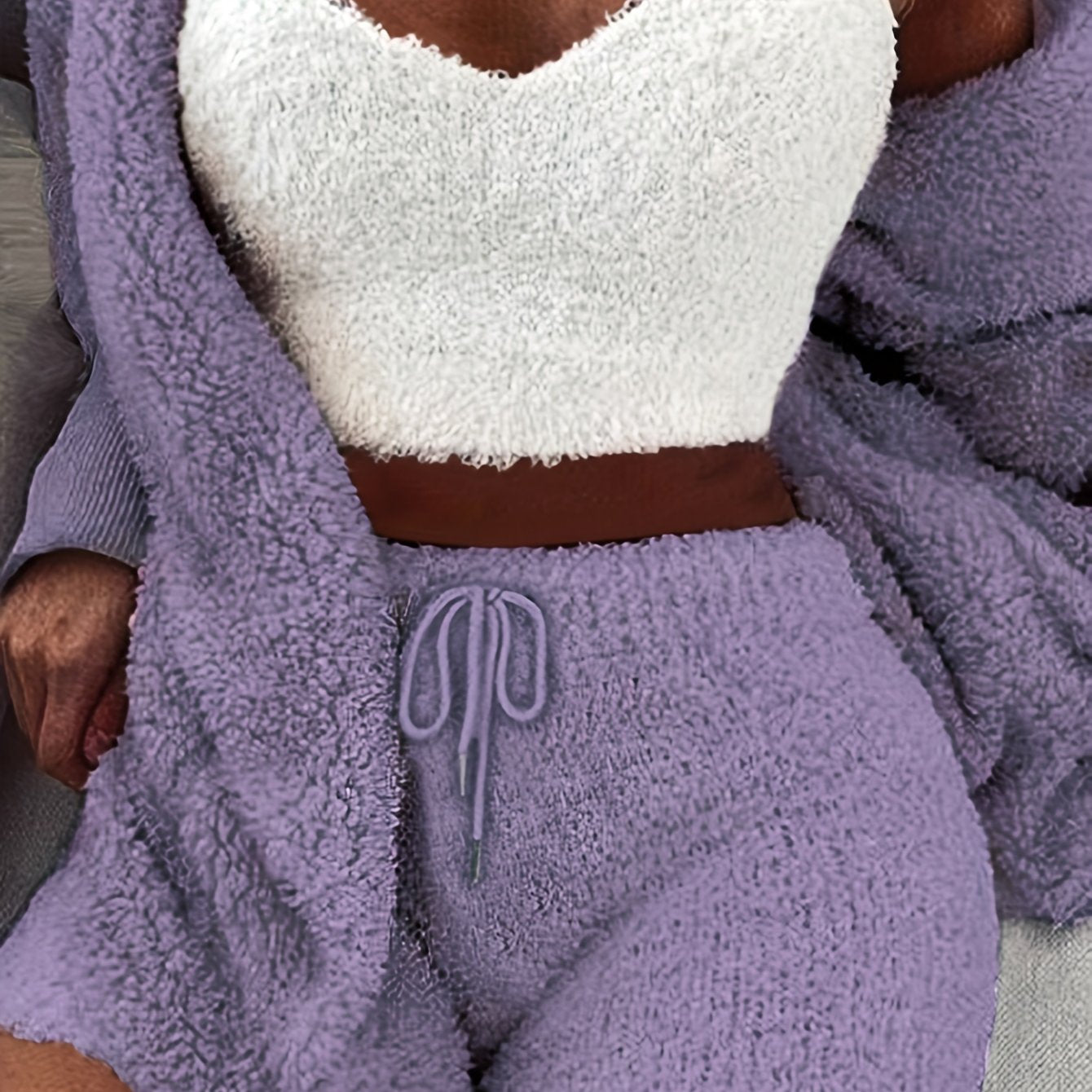 Women’s Pajama Set | 3-Piece Cozy | Winter Comfort Wear | Polyester
