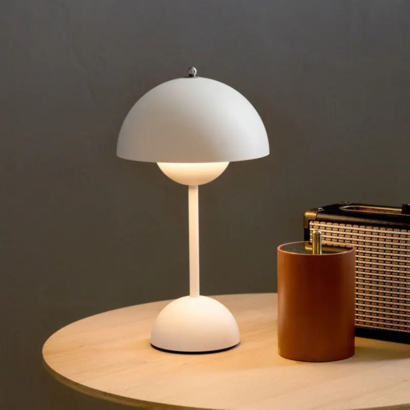 Wireless LED Table Lamp | Touch Dimming & Adjustable Brightness | Lacquered Stainless Steel | Portable & Stylish Design