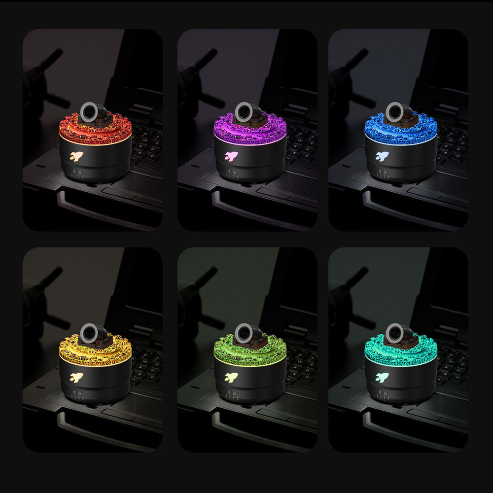 Cordless Aroma Diffuser | Flame-Effect LED | Portable Relaxation Device | Plastic