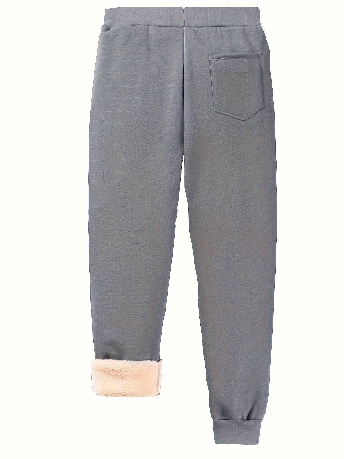 Fleece Sweatpants | Zippered Pockets | Warm and Comfortable | Fabric