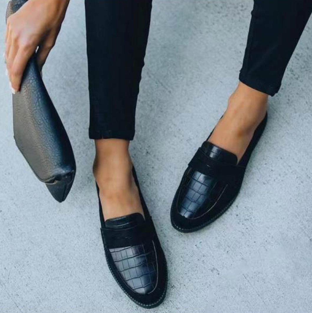 Women’s Slip-On Loafers | Strap Across Vamp | Padded Insoles & Durable Construction | Comfortable Fit