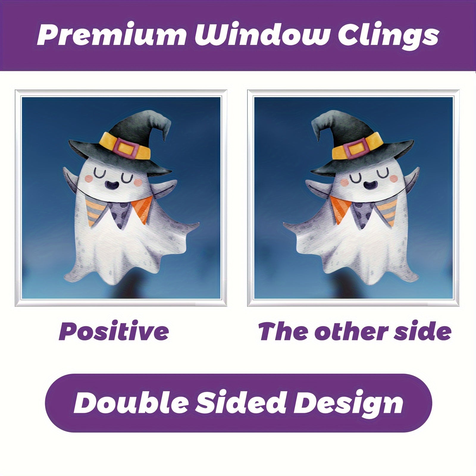 Reusable Halloween Window Clings - Spooky Bats & Pumpkin Decorations - 172 pcs