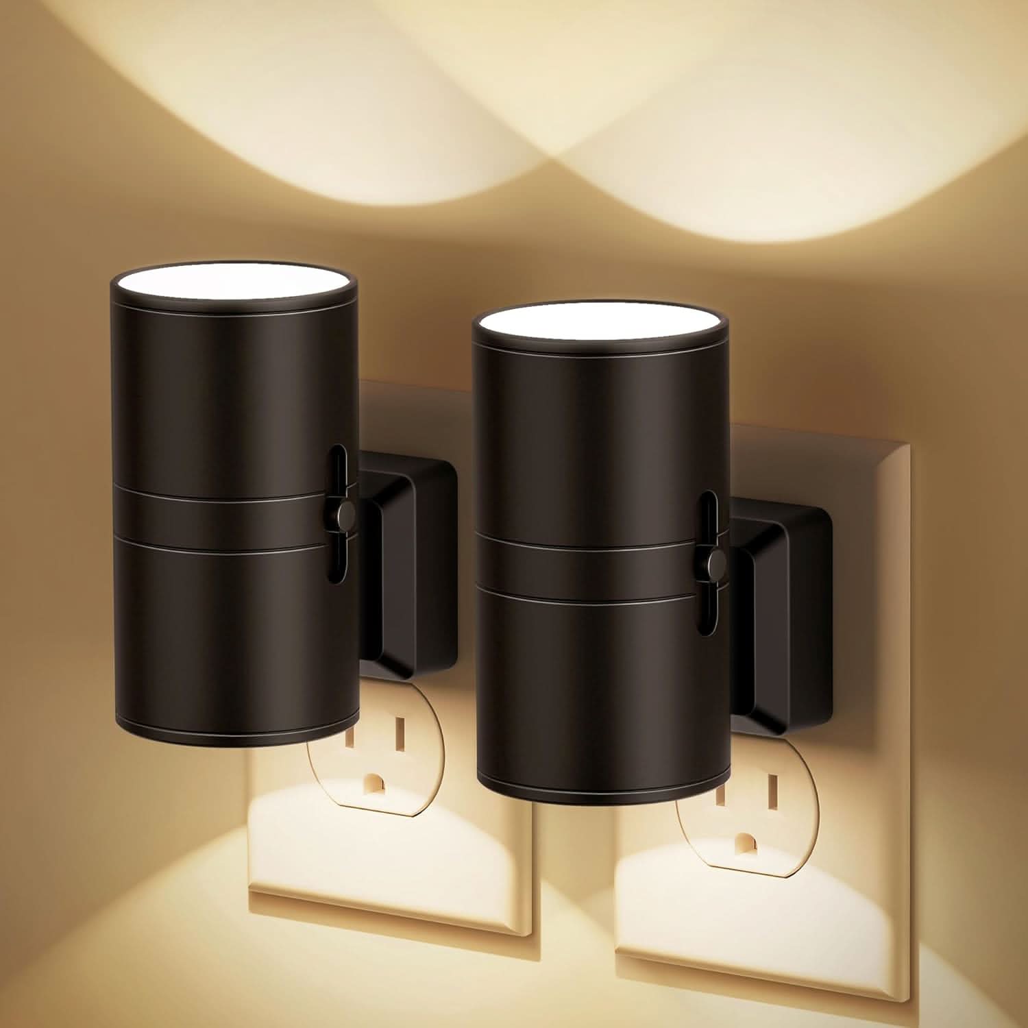 TwilightGlow Comfort Light: Dimmable & Auto-Adjusting Night Lamp