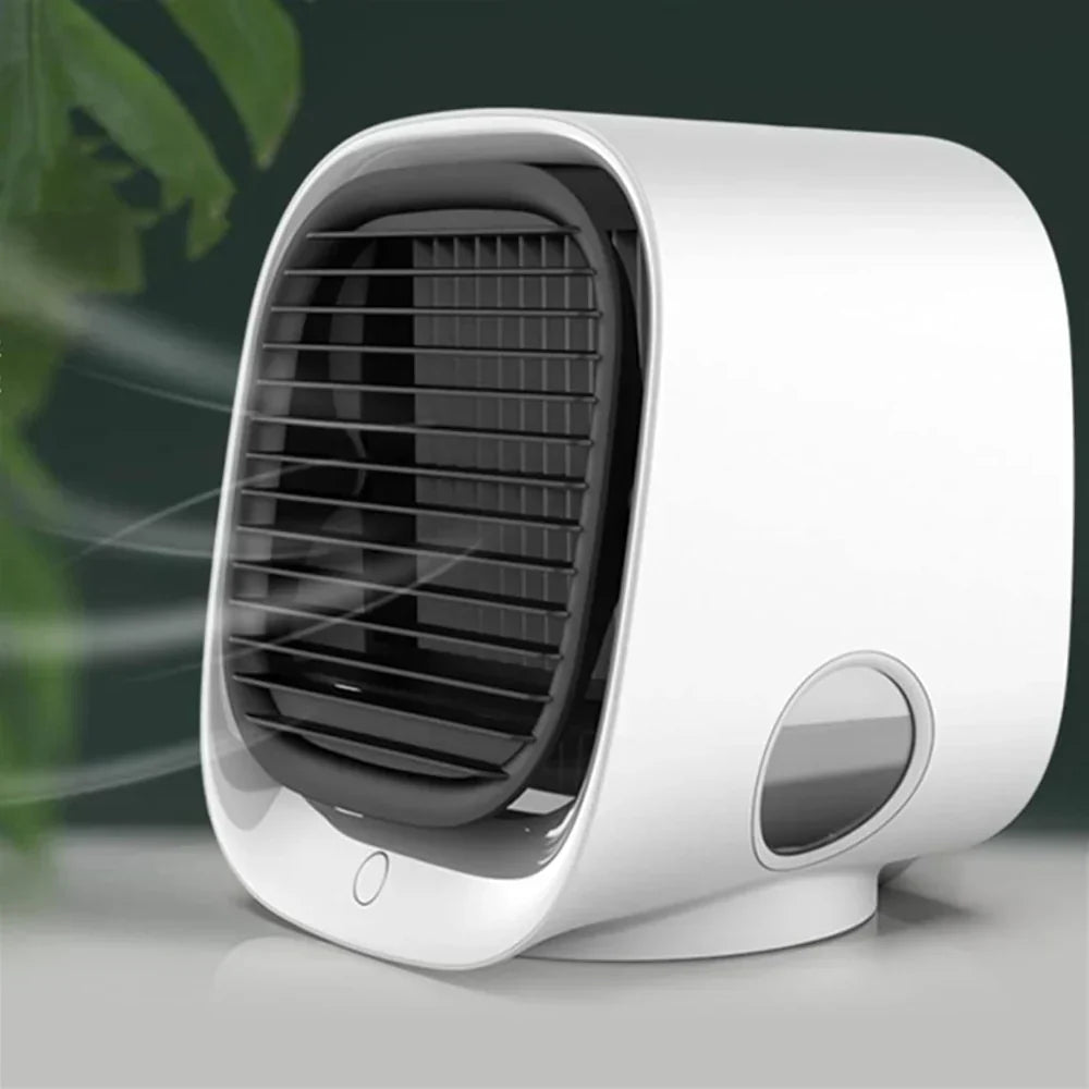 Dual-Function USB Air Cooler and Humidifier for Small Spaces