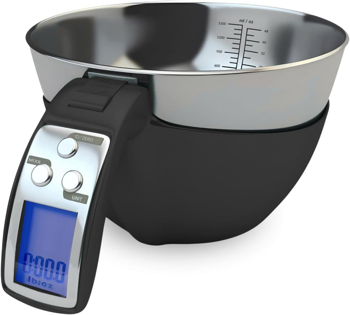 Precision Digital Kitchen Scale with Removable Bowl