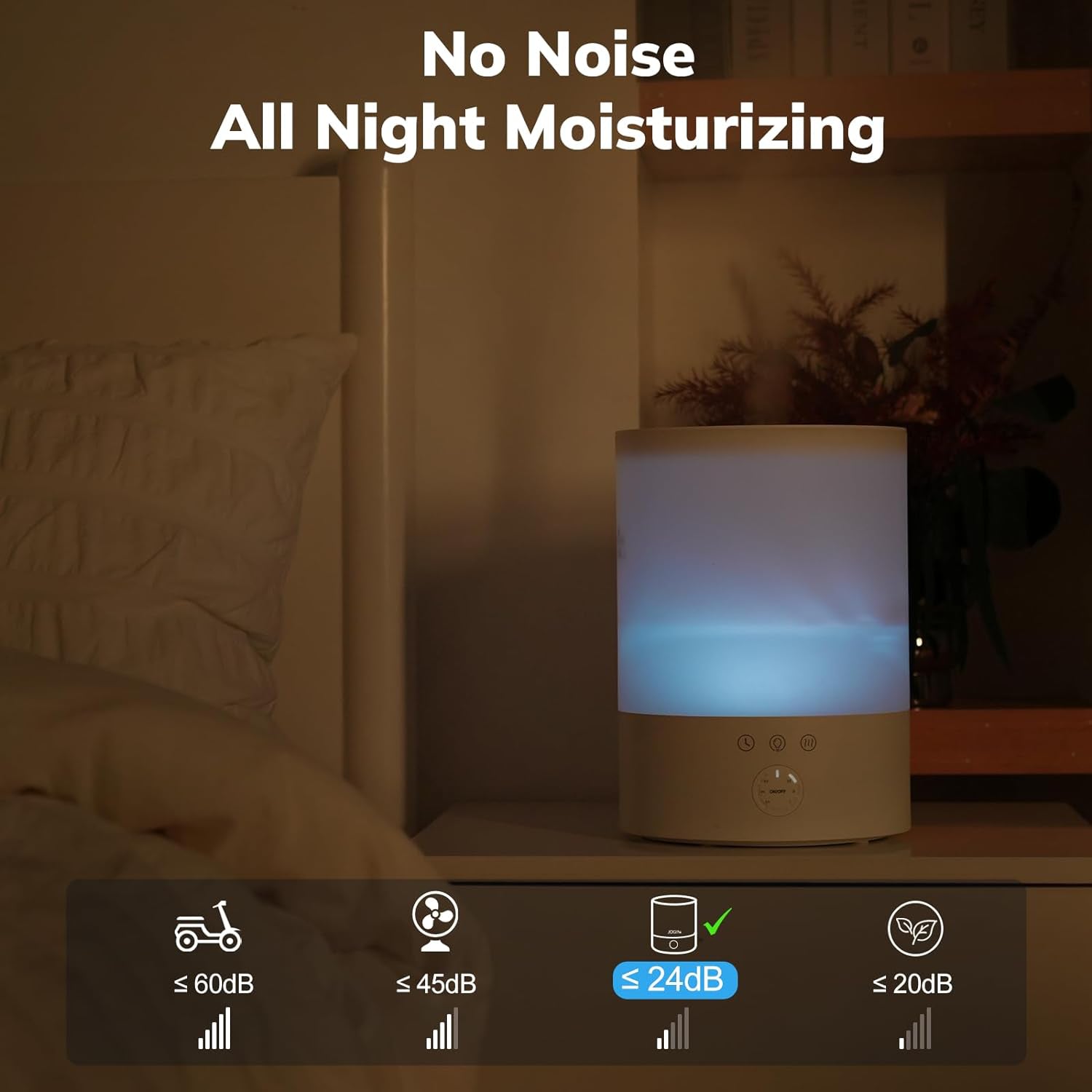Ultrasonic Cool Mist Humidifier for Spacious Rooms