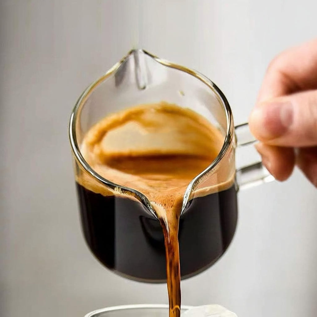 Precision Pour Glass Cups for Perfect Espresso Shots