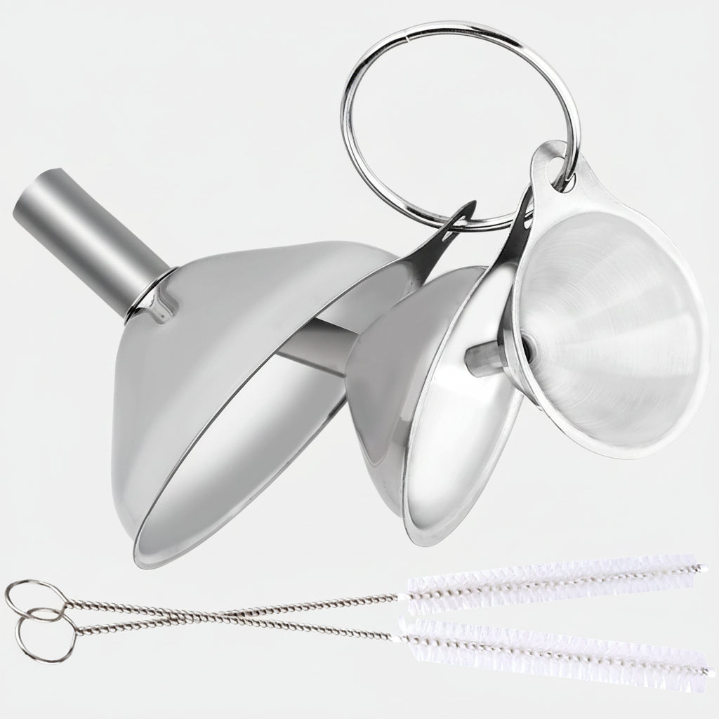 Essential Stainless Steel Funnel Set for Easy Pouring