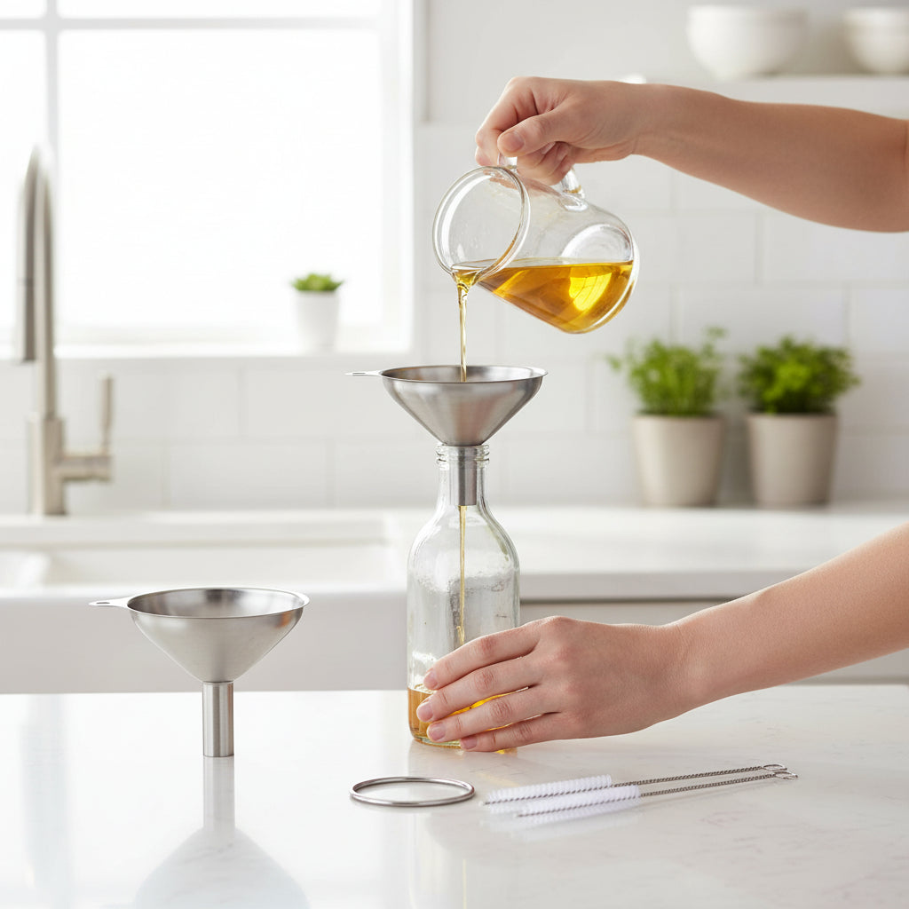 Essential Stainless Steel Funnel Set for Easy Pouring