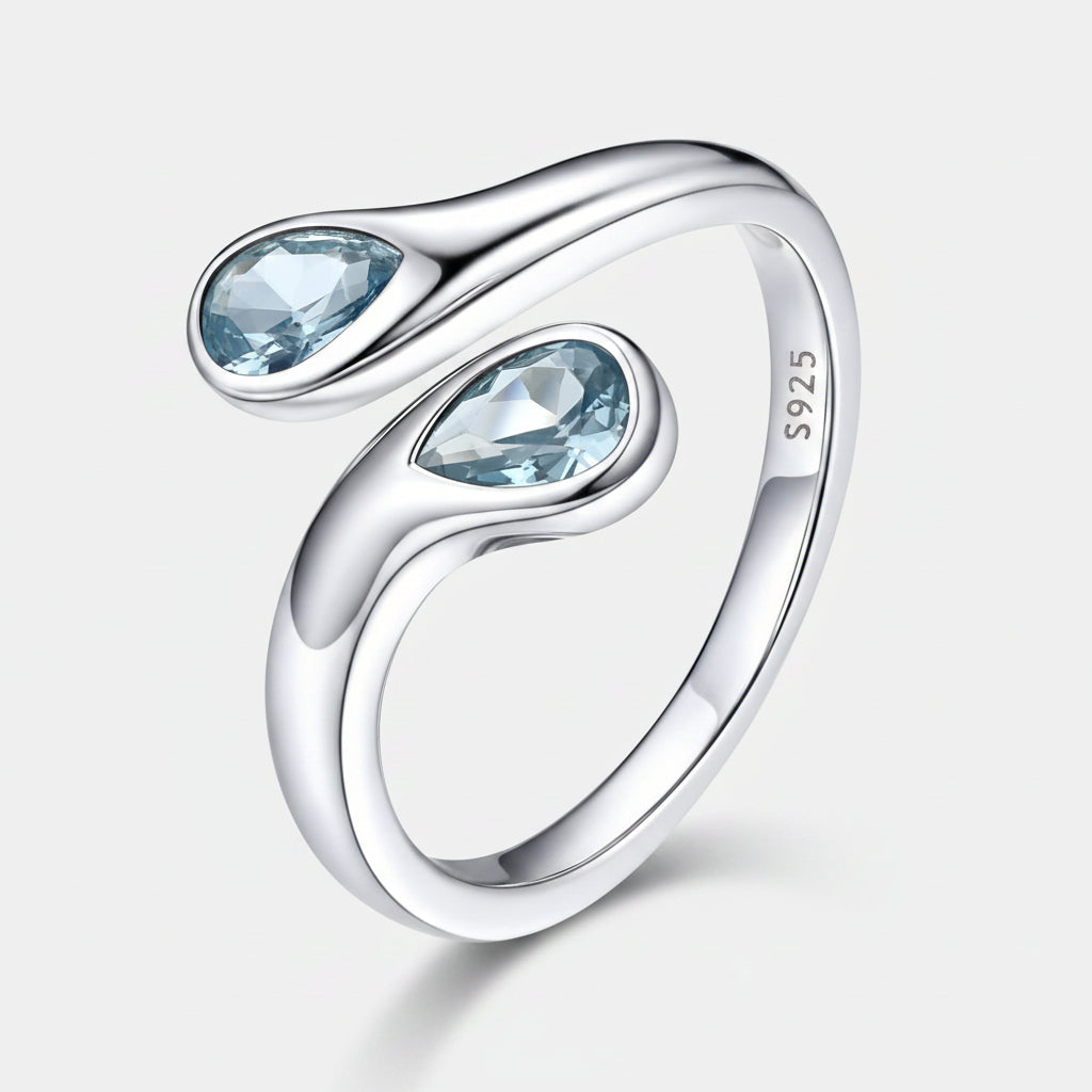 Elegant Personalized Birthstone Ring with Adjustable Fit