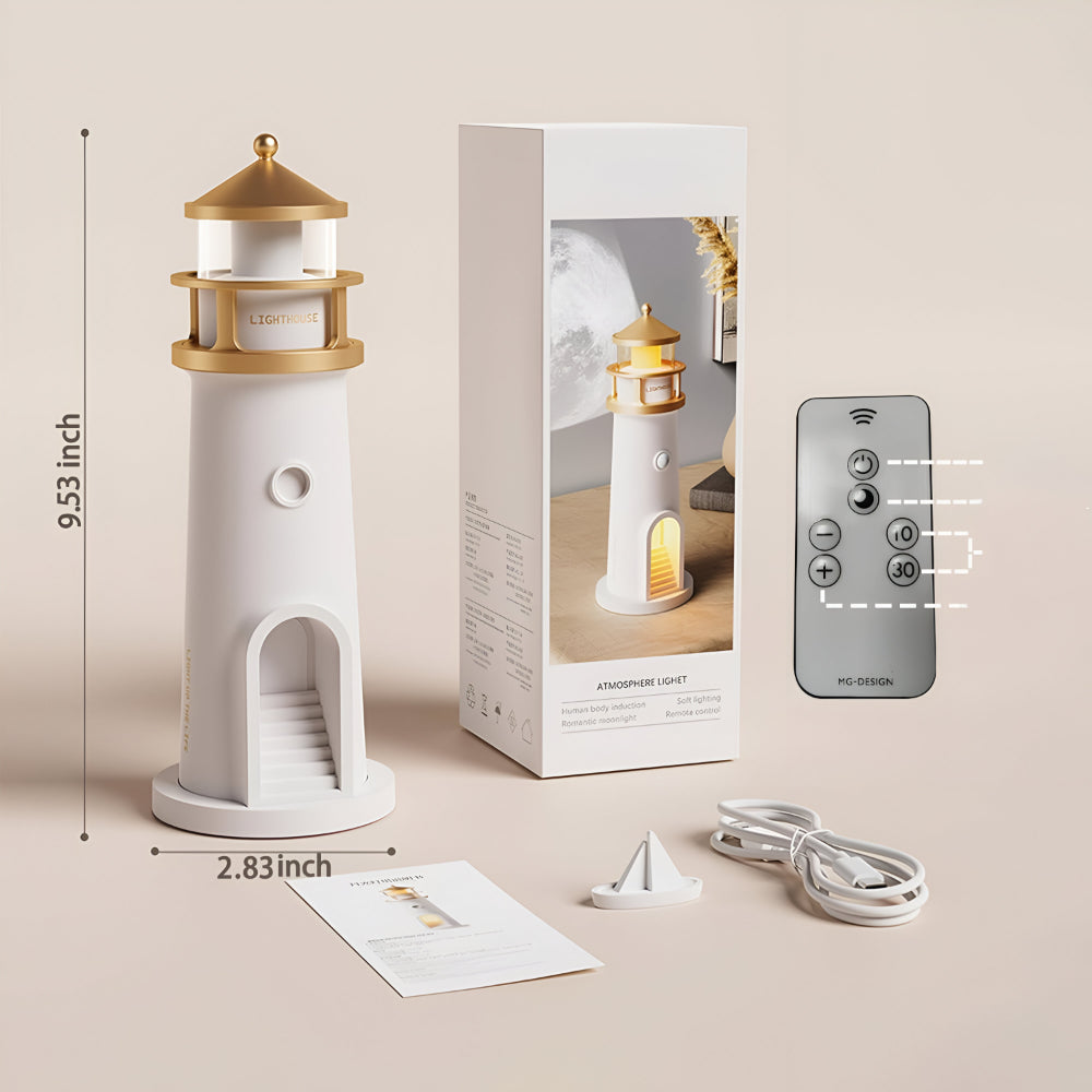 Coastal Dream LED Projector Night Light for Tranquil Spaces