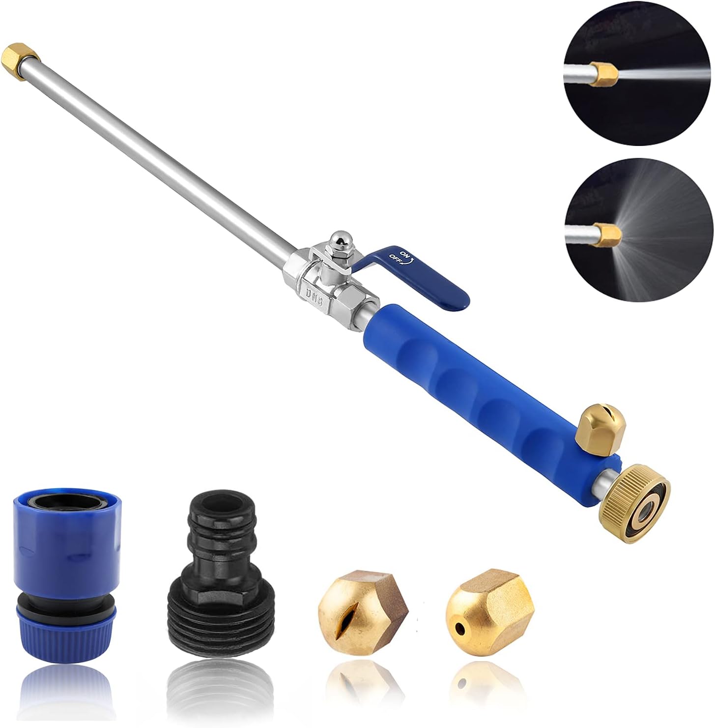 Effortless High-Pressure Nozzle for Garden Hoses