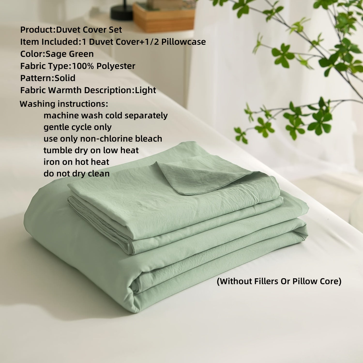Duvet Cover Set | Soft Breathable | Year-Round Comfort | Polyester