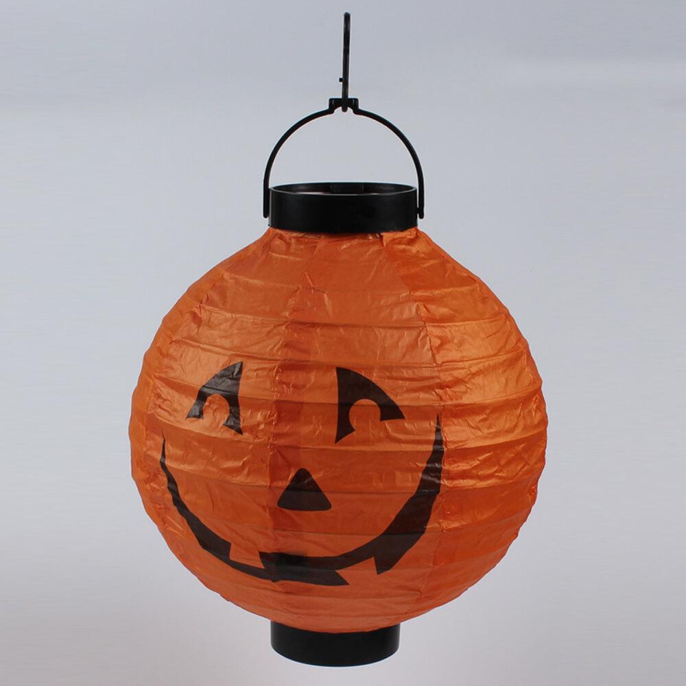 Halloween Hanging Paper Lanterns with Spooky Glow Decorations