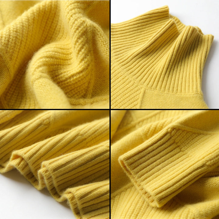 Women’s Knit Sweater | High Turtleneck | Wool Fabric | Comfortable Warm Fit