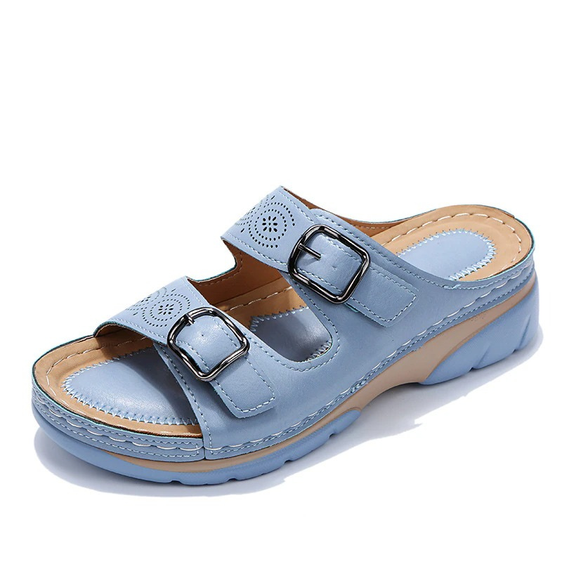 Women’s Orthopedic Sandals | Adjustable Double-Buckle Straps | Lightweight EVA Sole | Pain Relief & Stability