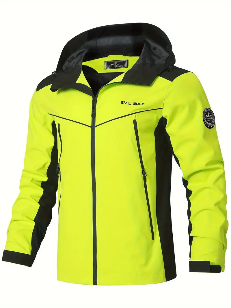 Waterproof Outdoor Jacket | Reflective Design | Breathable Fabric | Adjustable Hood & Pockets