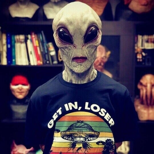 Realistic Alien Latex Mask for Halloween – Breathable & Comfortable
