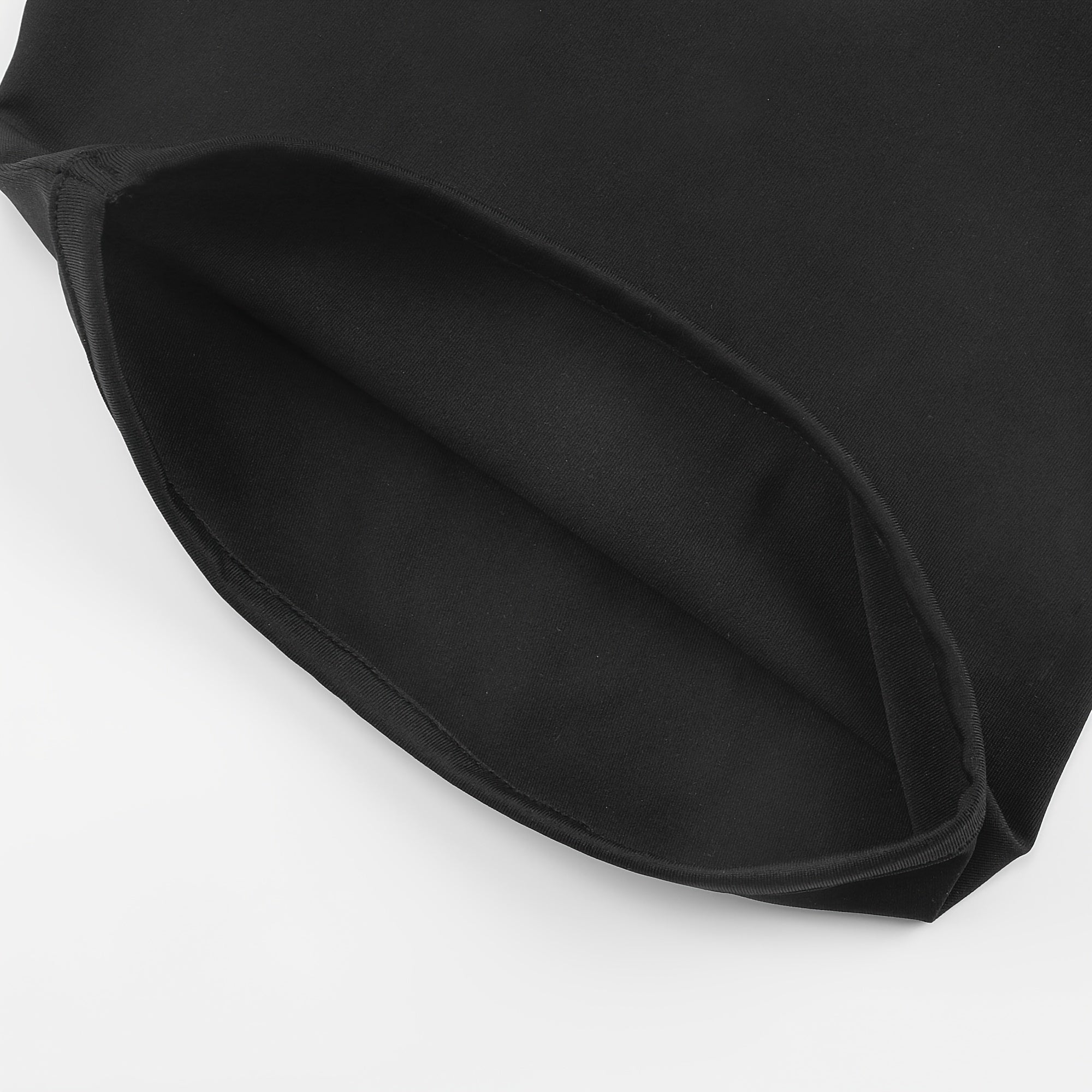 Black Full Face Halloween Mask Spandex Hood for Comfortable Costume