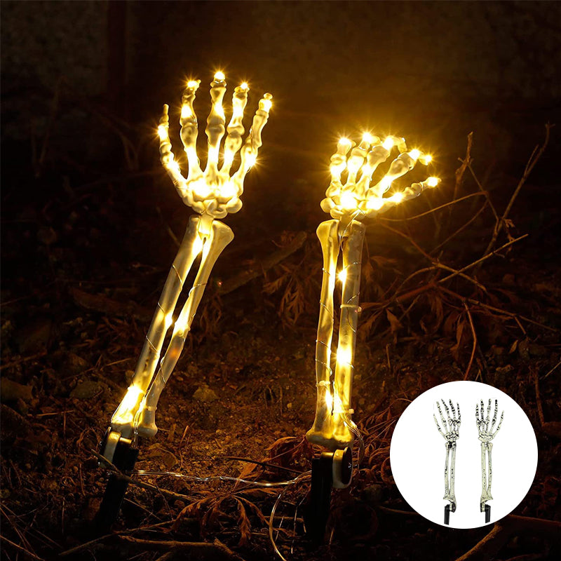 Solar-Powered Halloween Ghost Hand Light Decoration for Outdoor