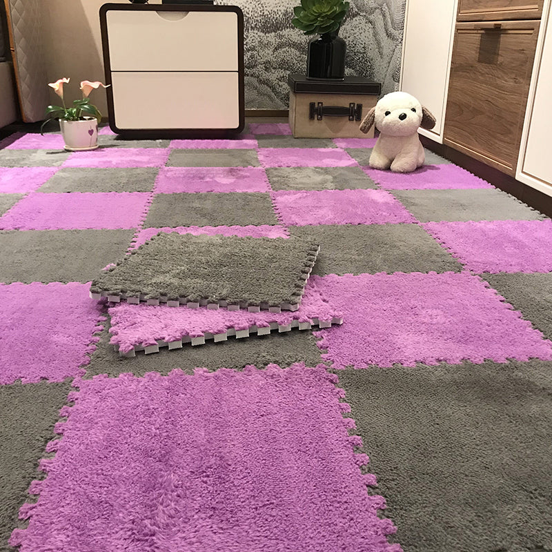 Fade Resistant Carpet Tile Solid Color Interlocking Carpet Floor Tile Khaki-White Clearhalo 'Carpet Tiles & Carpet Squares' 'carpet_tiles_carpet_squares' 'Flooring 'Home Improvement' 'home_improvement' 'home_improvement_carpet_tiles_carpet_squares' Walls and Ceiling' 6744445