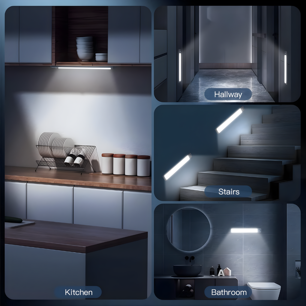 Cordless LED Motion-Activated Under-Cabinet Lights