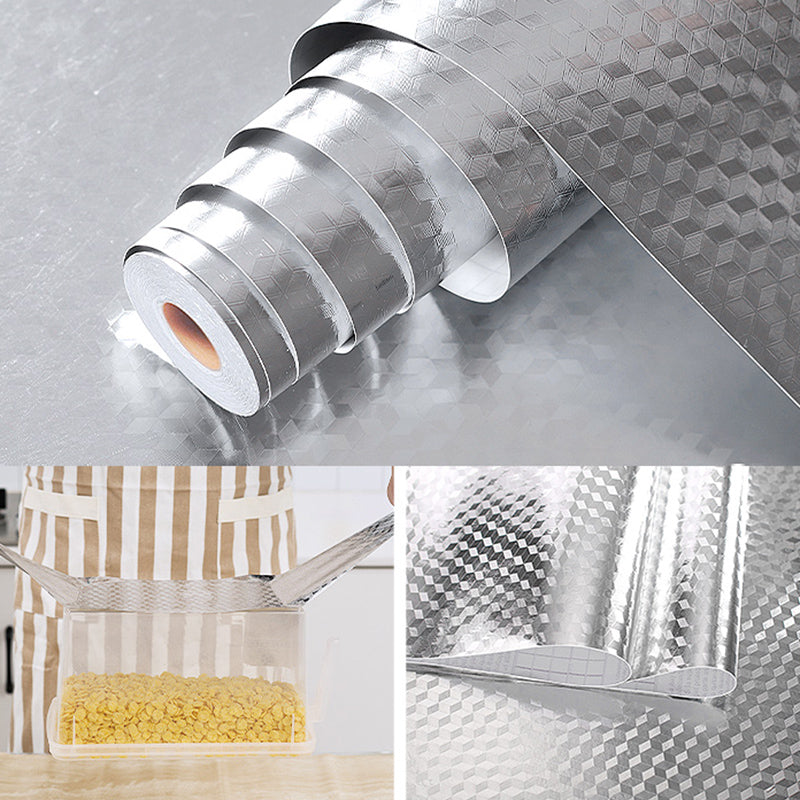 Modern Kitchen Backsplash Wallpaper Plaid Print Peel and Stick Backsplash Tile Clearhalo 'Flooring 'Home Improvement' 'home_improvement' 'home_improvement_peel_stick_blacksplash' 'Peel & Stick Backsplash Tile' 'peel_stick_blacksplash' 'Walls & Ceilings' Walls and Ceiling' 1200x1200_1ba9c7fc-bf88-4b2b-8ecd-73e2288c9585