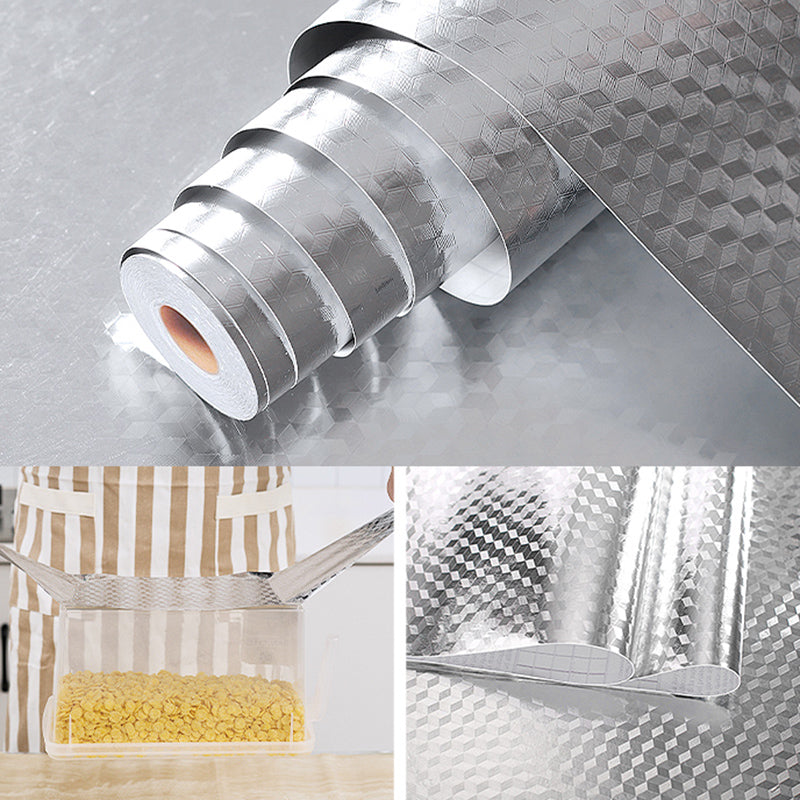 Modern Kitchen Backsplash Wallpaper Plaid Print Peel and Stick Backsplash Tile Clearhalo 'Flooring 'Home Improvement' 'home_improvement' 'home_improvement_peel_stick_blacksplash' 'Peel & Stick Backsplash Tile' 'peel_stick_blacksplash' 'Walls & Ceilings' Walls and Ceiling' 1200x1200_2d1cc7c3-596c-46dc-9fb1-c8b9ec9514fc