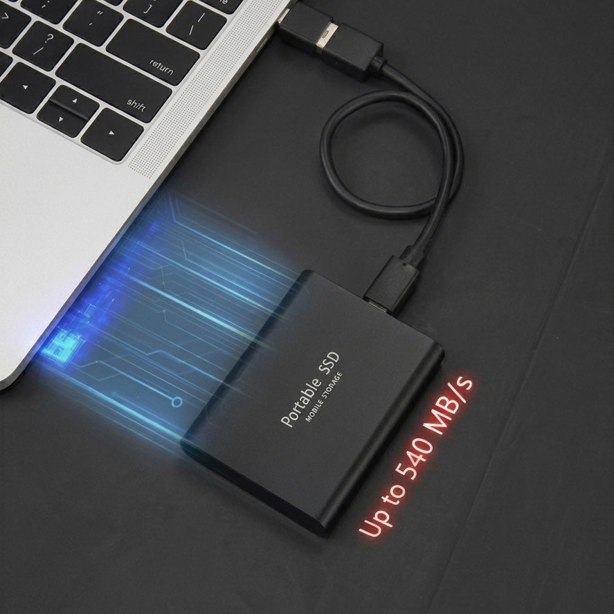 2TB Portable Solid State Drive | 1050 MB/s | USB-C & USB 3.1 Compatible