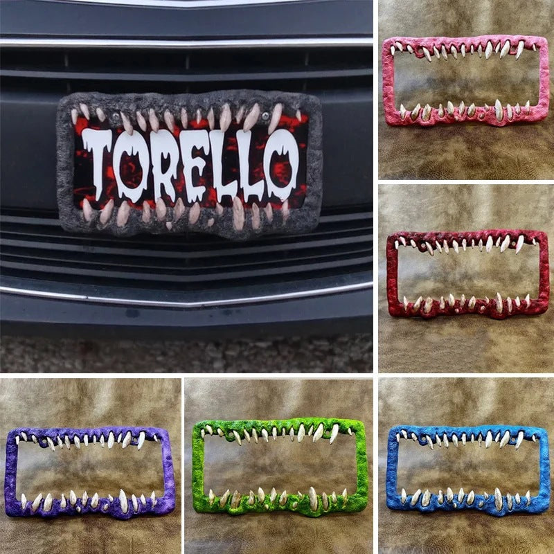 Weatherproof Halloween Car Frame Decoration with Vibrant Colors