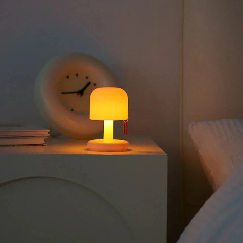 Portable LED Table Lamp | USB Rechargeable Mini Sunset Light | Warm Ambient Glow | Compact & Eco-Friendly Design