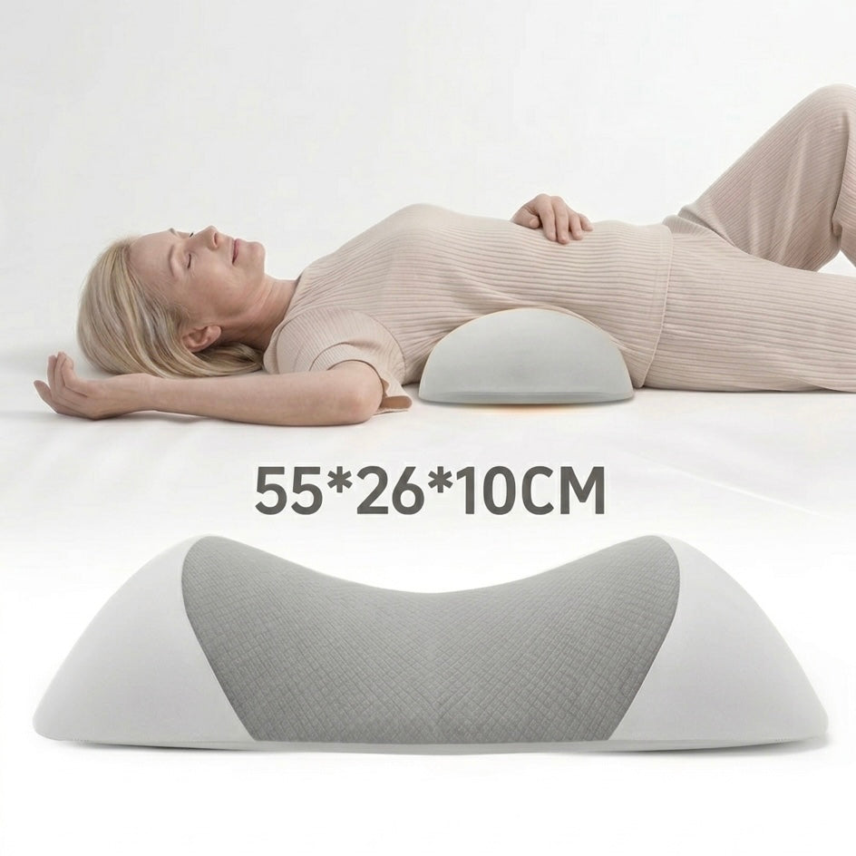 Contour Support Pillow for Back and Side Sleepers - Memory Foam Relief for Sciatica and Lumbar