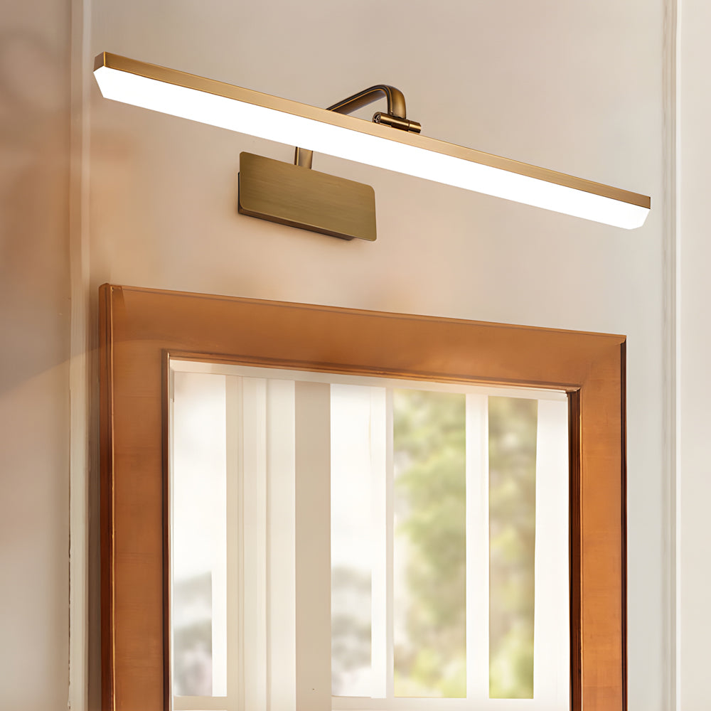 1-Light Adjustable Linear LED Vanity Light with Taavita Finish and Acrylic Shade