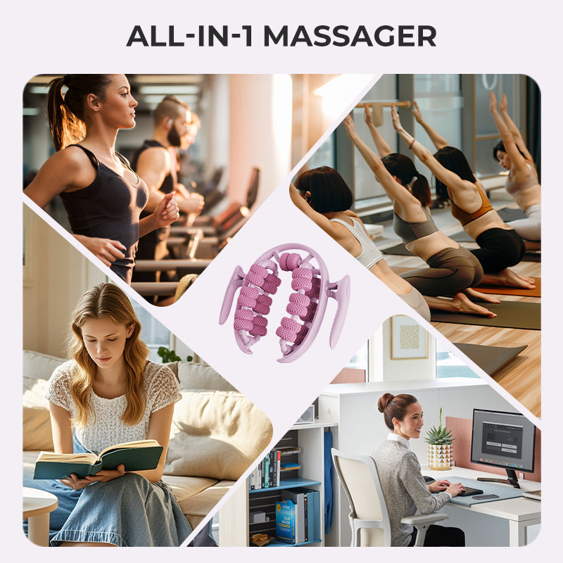 Ergonomic Leg Massage Roller with Knobs for Targeted Relief