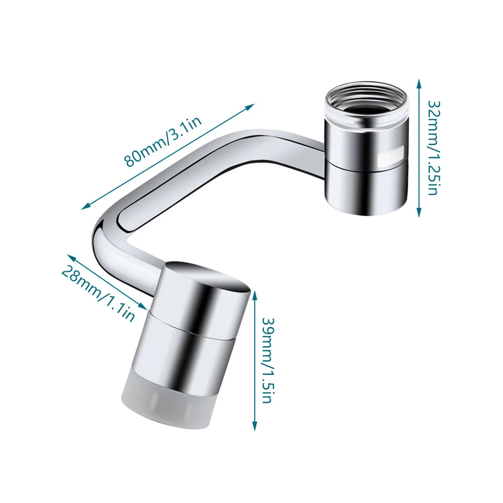 360-Degree Adjustable Faucet Attachment for Effortless Cleaning