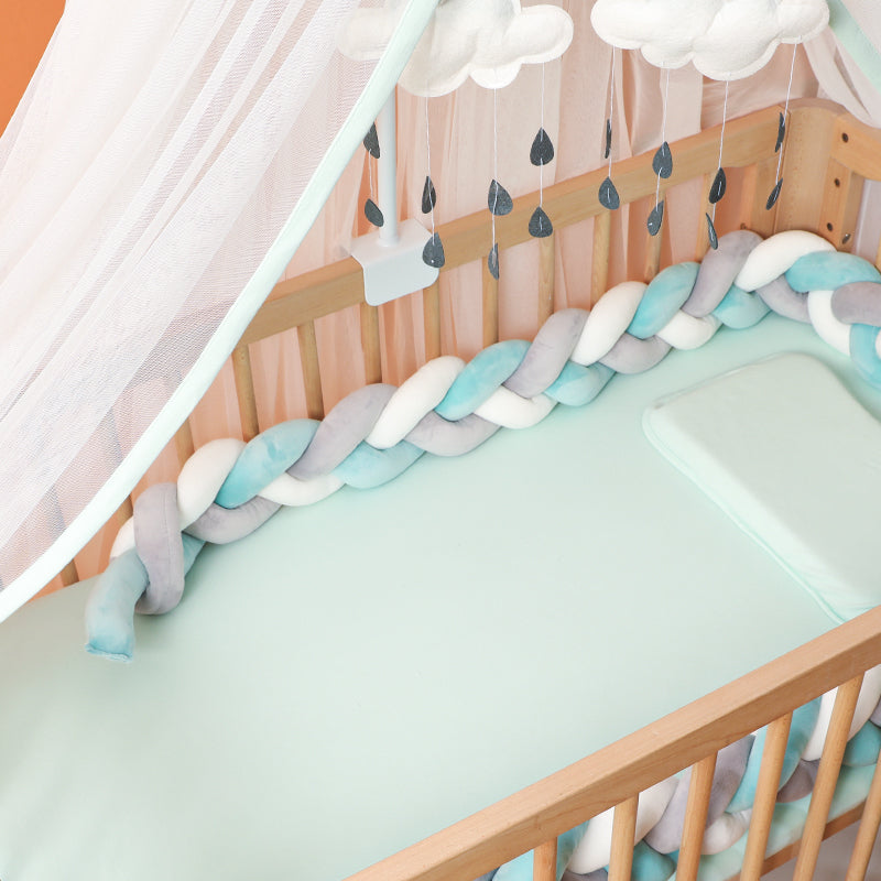 Handcrafted Nursery Rail Protector | Soft Airy Pillow Guard